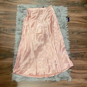 Feeling Romantic Satin Midi Skirt